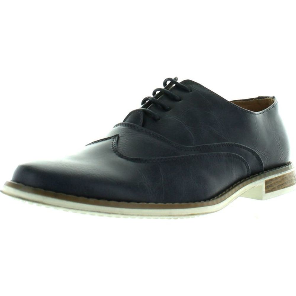 Miko Lotti HM236 Navy Mens oxfords-shoes 8 NEW